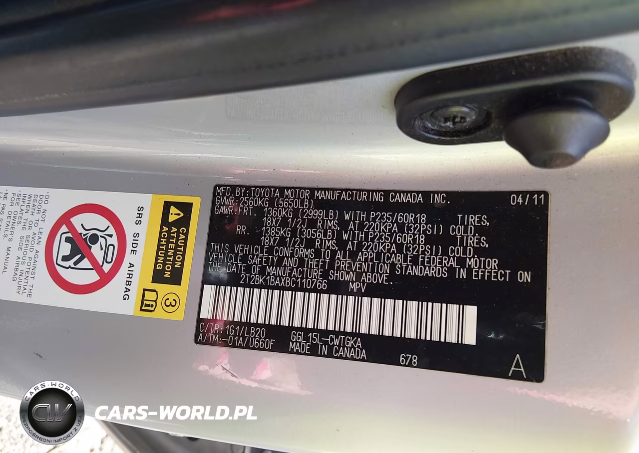 2011 Lexus Rx 350 VIN:2T2BK1BAXBC110766 - 9