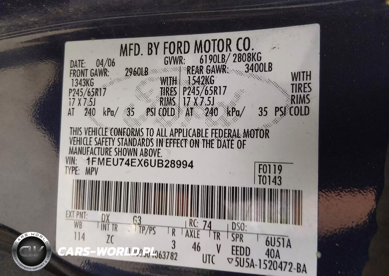 2006 Ford Explorer Eddie Bauer VIN:1FMEU74EX6UB28994 - 9