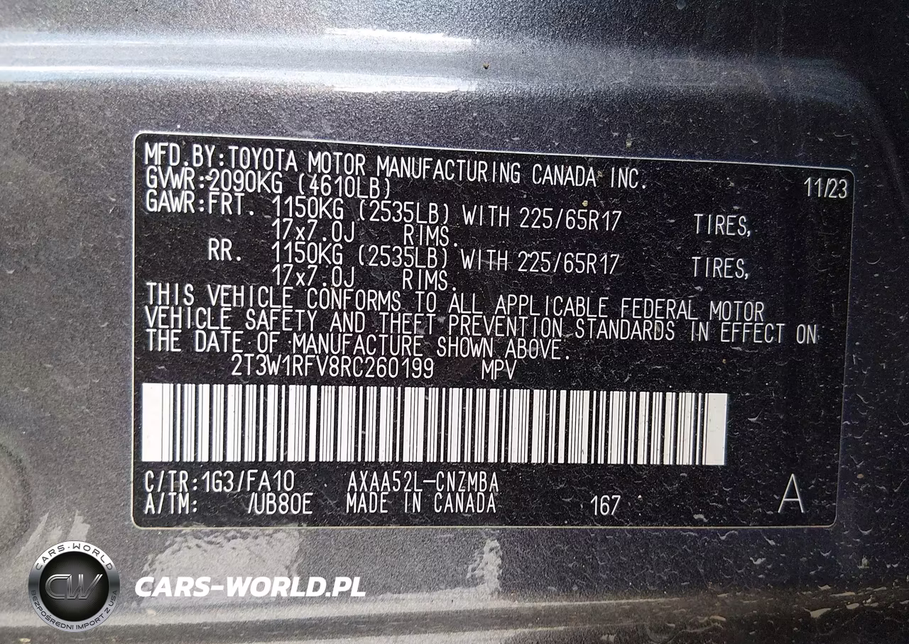 2024 Toyota Rav4 Xle VIN:2T3W1RFV8RC260199 - 9