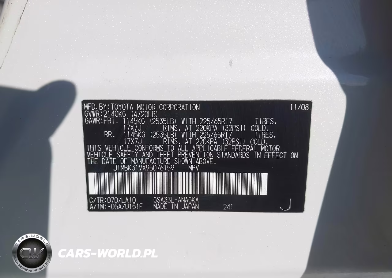 2009 Toyota Rav4 Limited V6 VIN:JTMBK31VX95076159 - 9