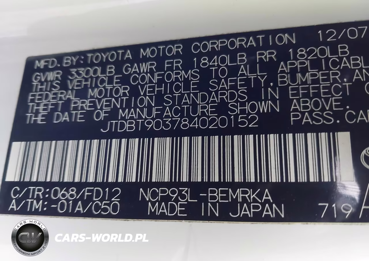 2008 Toyota Yaris VIN:JTDBT903784020152 - 9