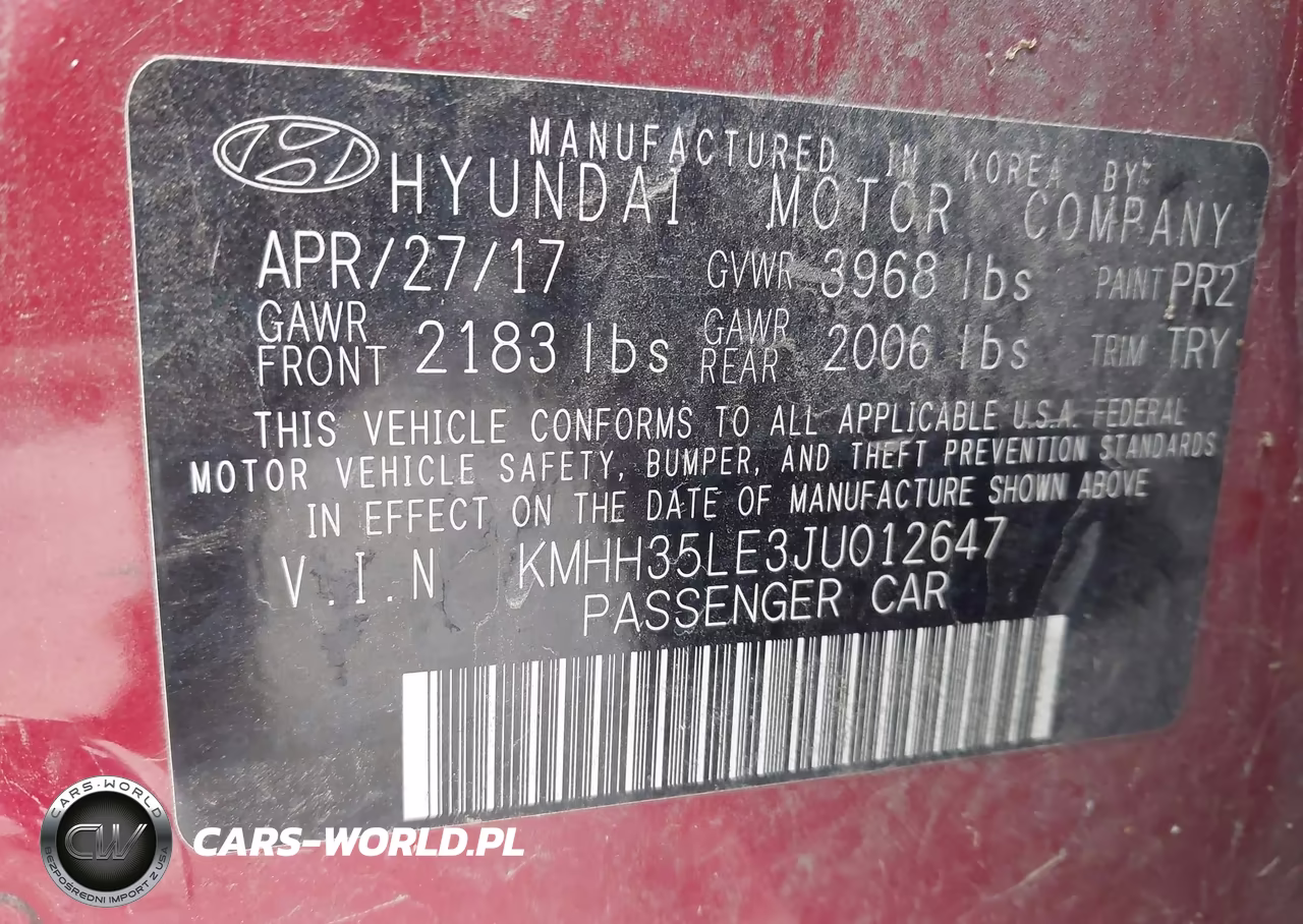 2018 Hyundai Elantra Gt VIN:KMHH35LE3JU012647 - 9