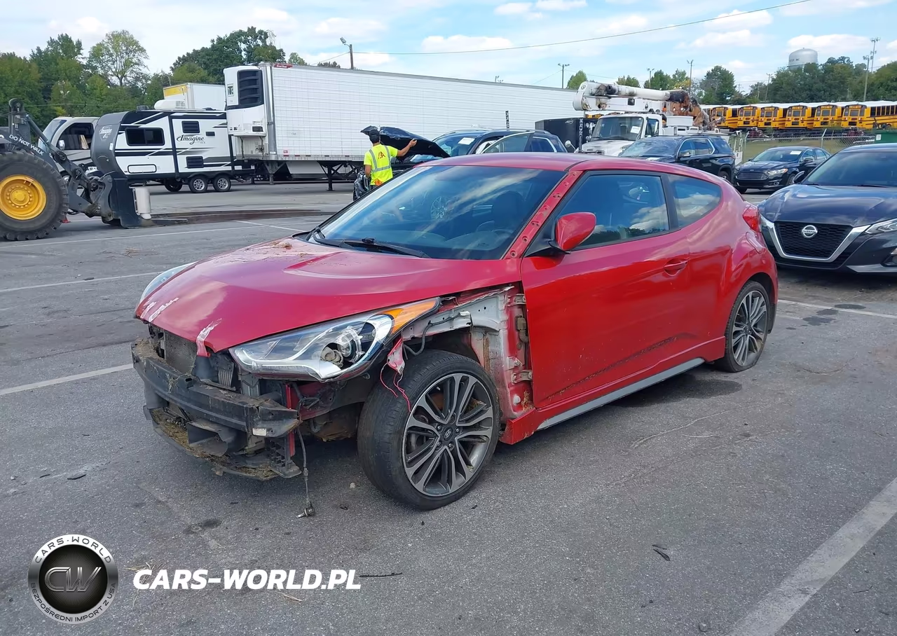 2016 Hyundai Veloster Turbo VIN:KMHTC6AE6GU279891 - 2