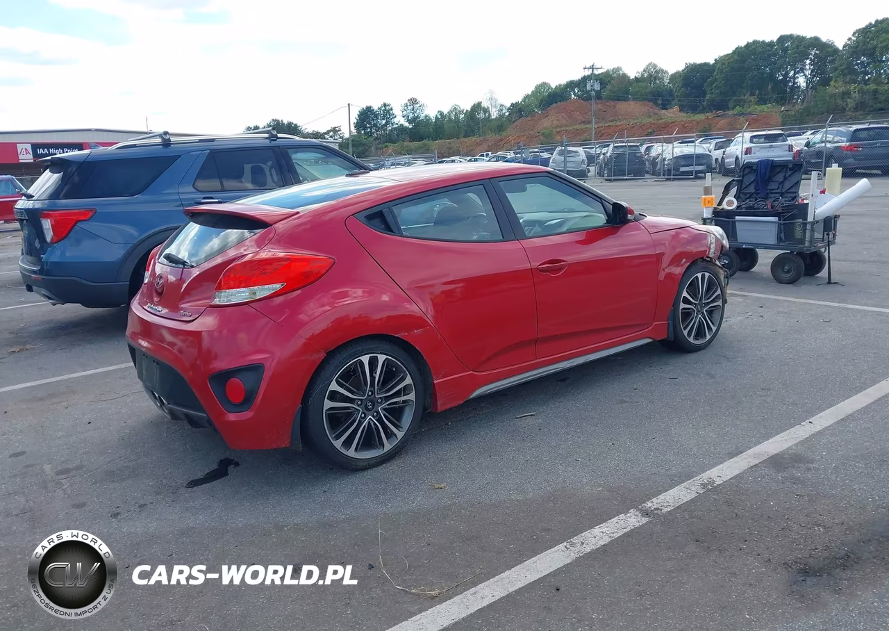 2016 Hyundai Veloster Turbo VIN:KMHTC6AE6GU279891 - 4