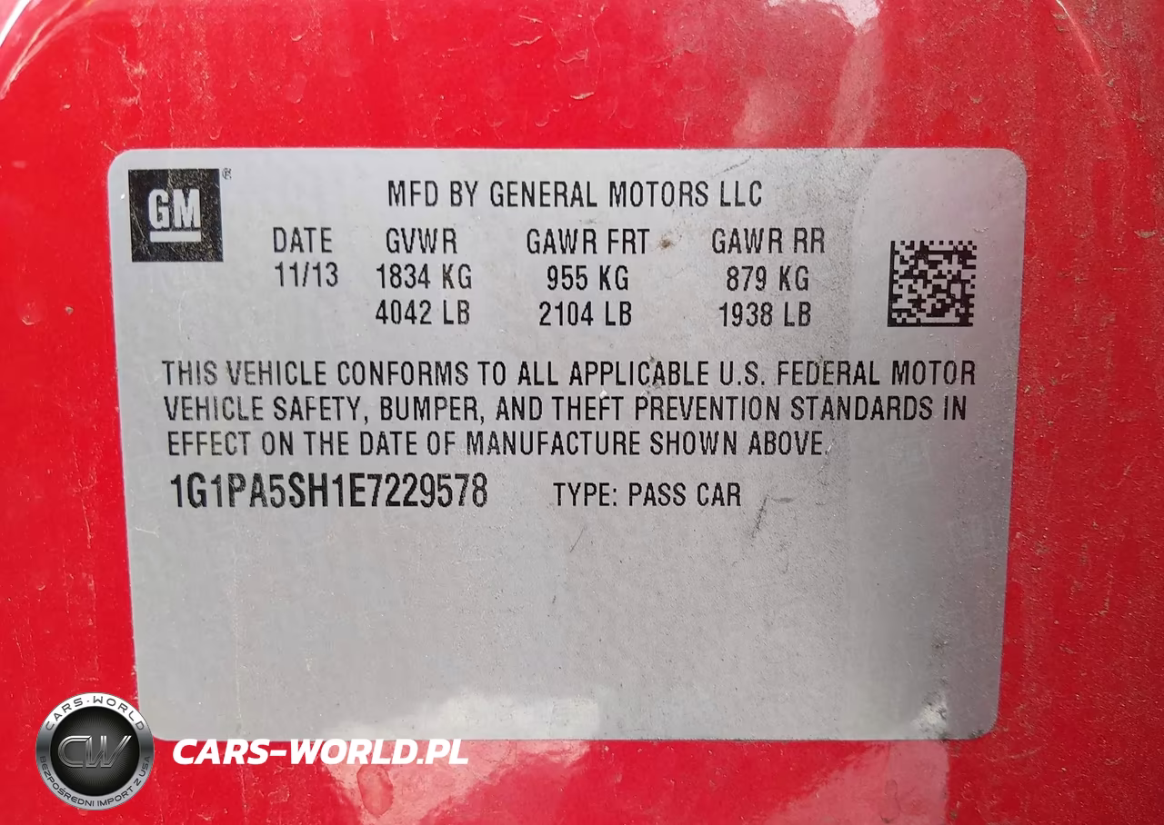 2014 Chevrolet Cruze Ls Auto VIN:1G1PA5SH1E7229578 - 9