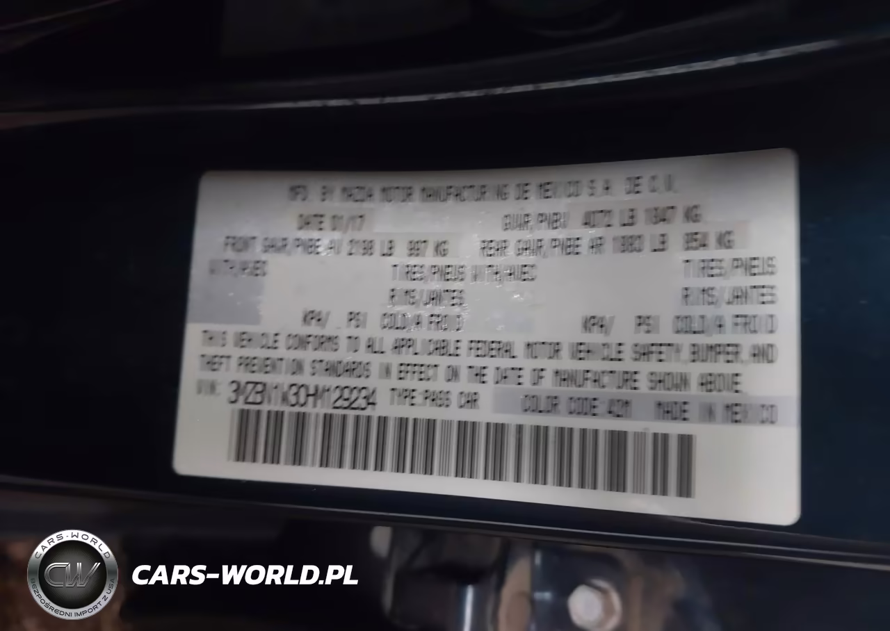 2017 Mazda Mazda3 Grand Touring VIN:3MZBN1W30HM129234 - 9