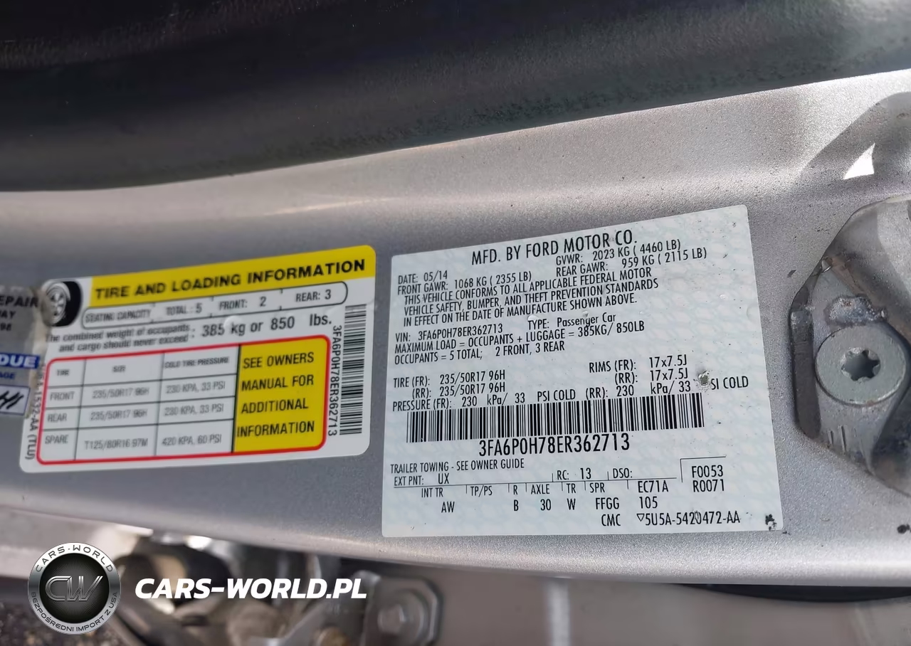 2014 Ford Fusion Se VIN:3FA6P0H78ER362713 - 9
