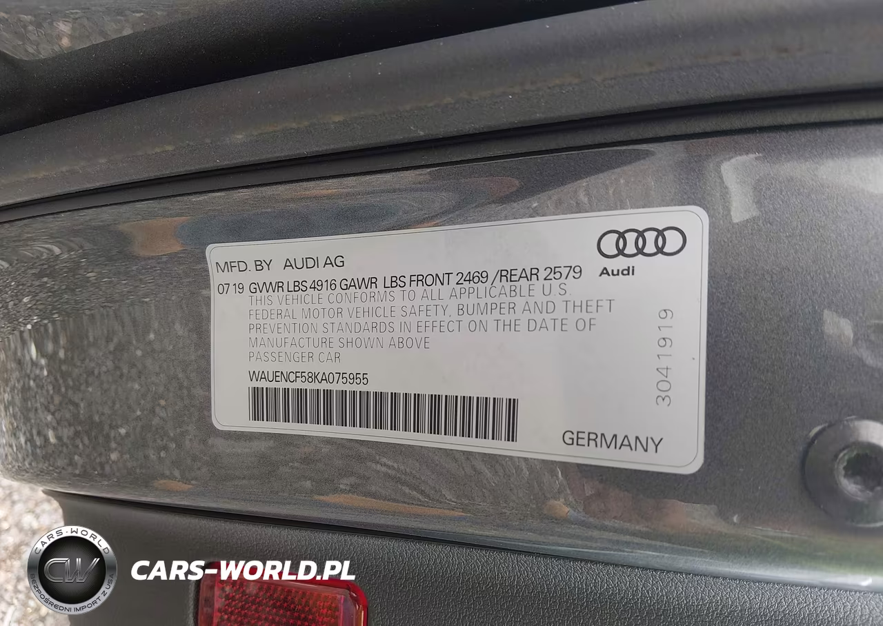 2019 Audi A5 45 Premium VIN:WAUENCF58KA075955 - 9