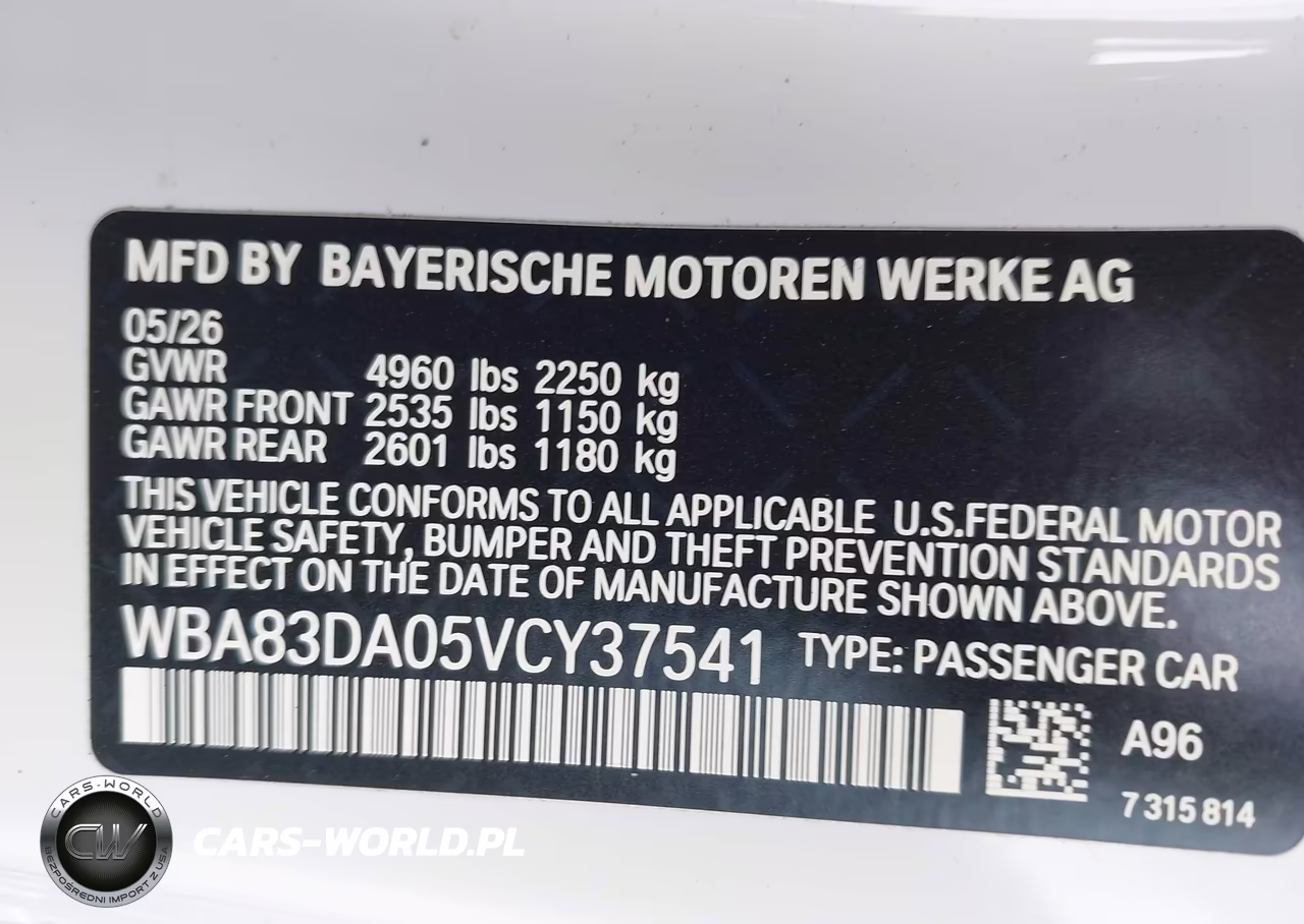 2027 BMW M440I VIN:WBA83DA05VCY37541 - 9