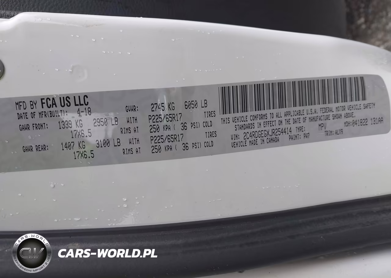 2018 Dodge Grand Caravan Gt VIN:2C4RDGEGXJR254414 - 9
