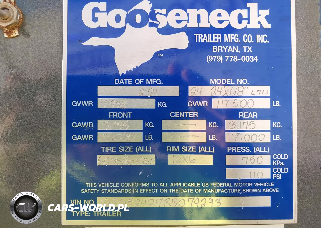2024 Gooseneck Trailer VIN:16GS52427RB079293 - 9