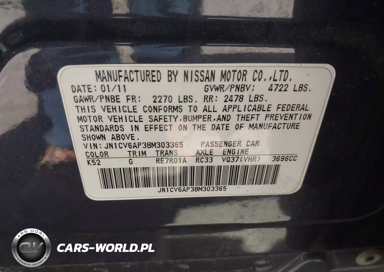2011 Infiniti G37 Journey VIN:JN1CV6AP3BM303365 - 9