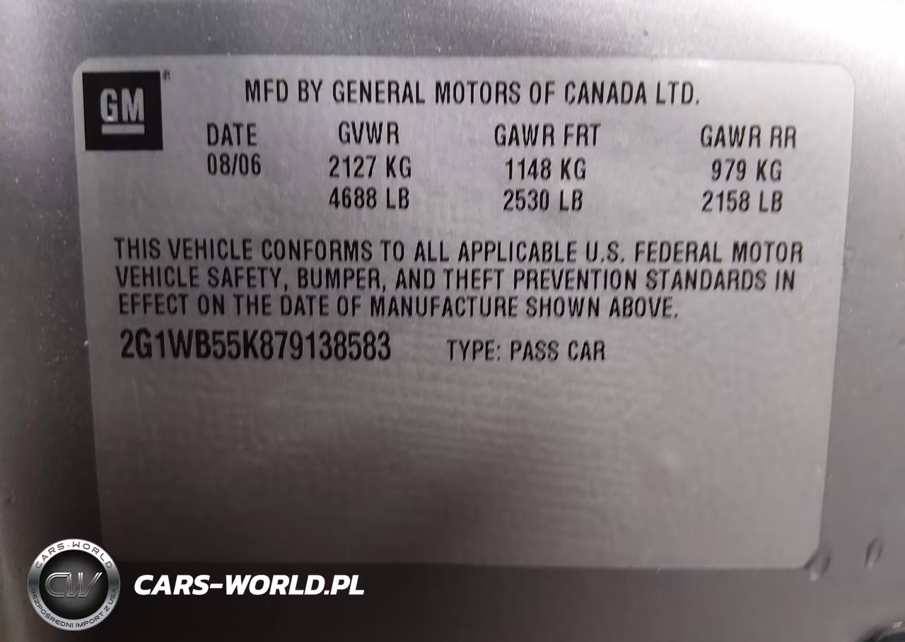 2007 Chevrolet Impala Ls VIN:2G1WB55K879138583 - 9