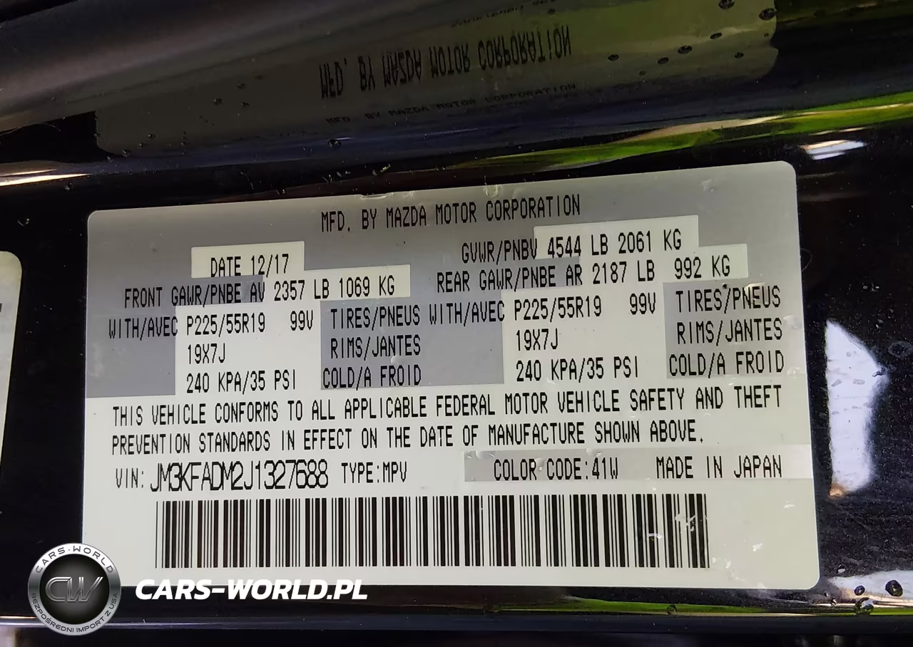 2018 Mazda Cx-5 Grand Touring VIN:JM3KFADM2J1327688 - 9