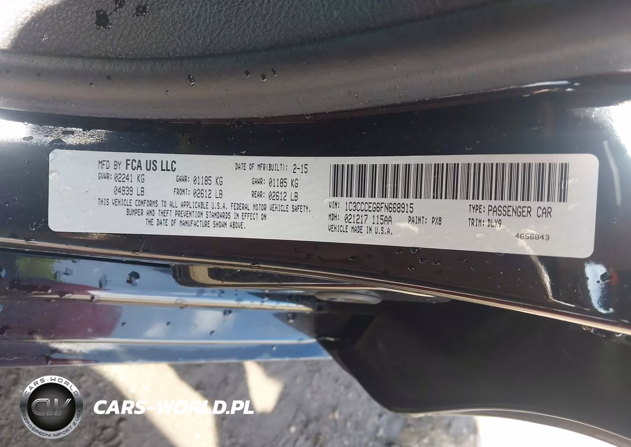 2015 Chrysler 200 C VIN:1C3CCCEG6FN668915 - 9