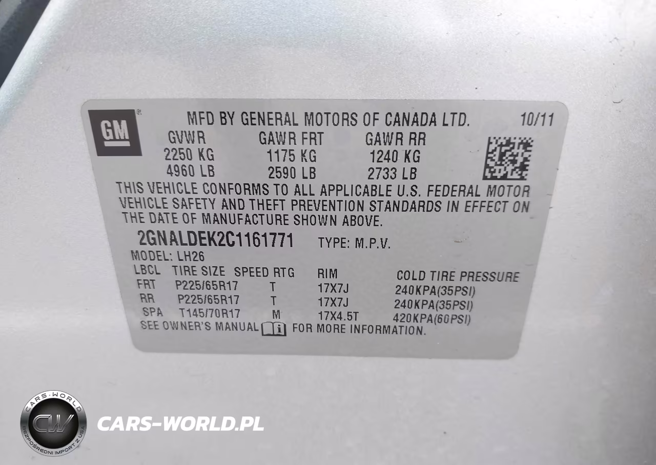 2012 Chevrolet Equinox 1Lt VIN:2GNALDEK2C1161771 - 9