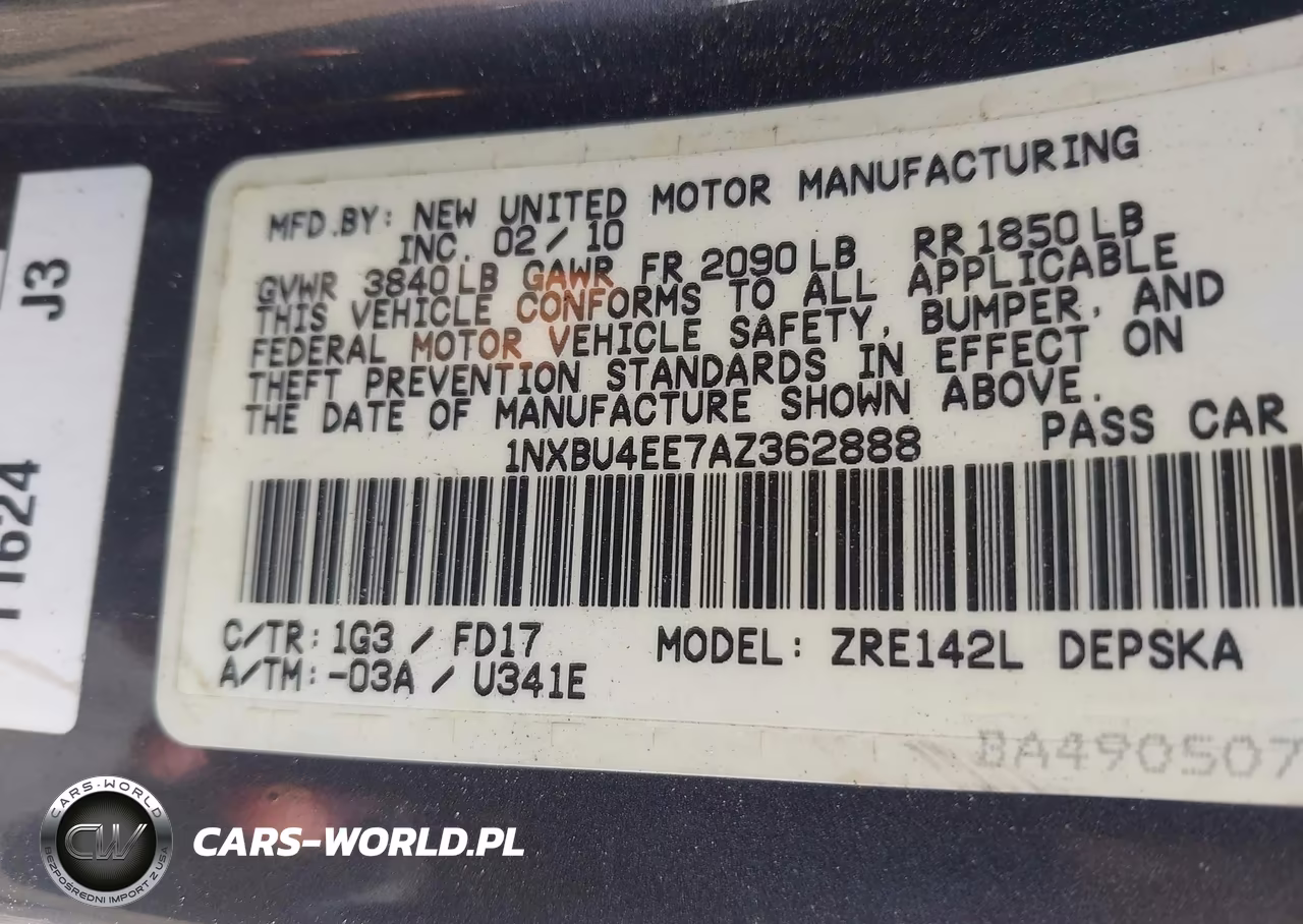 2010 Toyota Corolla S VIN:1NXBU4EE7AZ362888 - 9