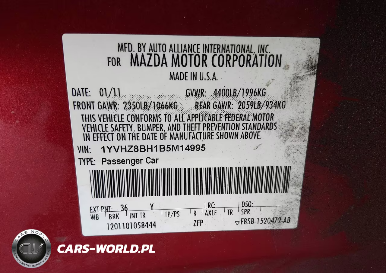 2011 Mazda Mazda6 I Sport VIN:1YVHZ8BH1B5M14995 - 9