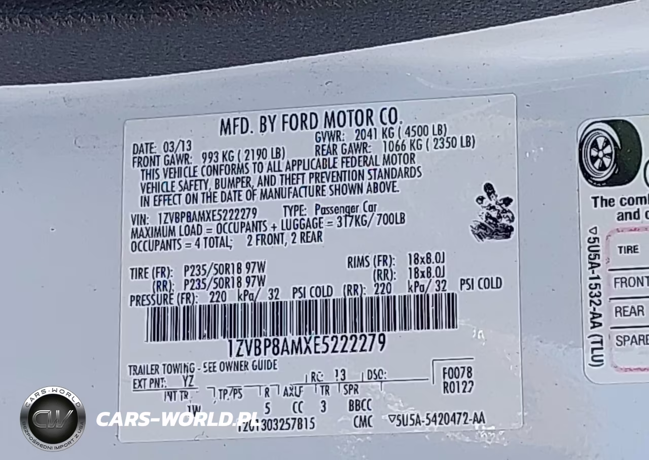 2014 Ford Mustang V6 VIN:1ZVBP8AMXE5222279 - 9