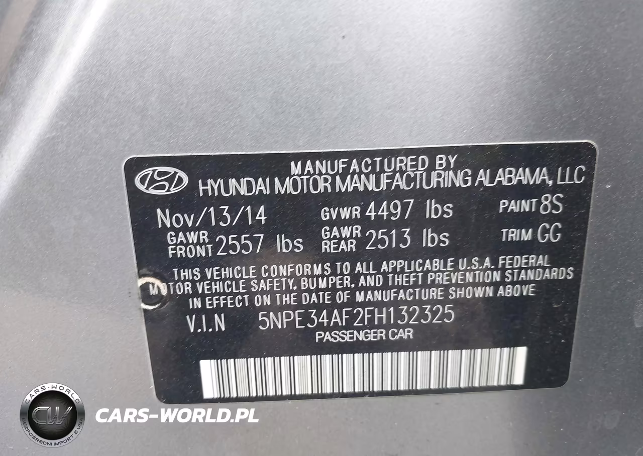 2015 Hyundai Sonata Sport VIN:5NPE34AF2FH132325 - 9