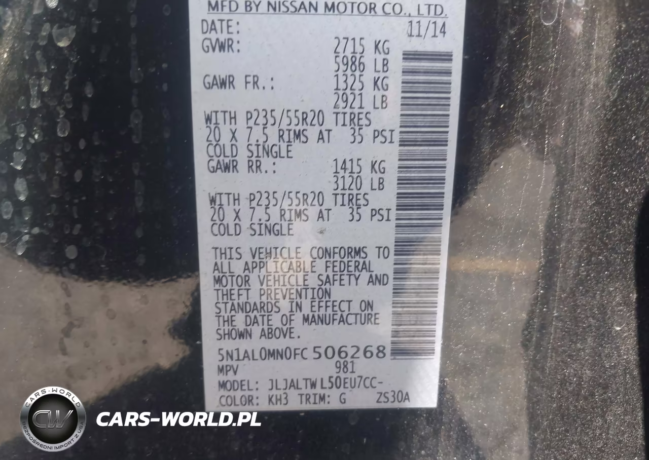 2015 Infiniti Qx60 VIN:5N1AL0MN0FC506268 - 9