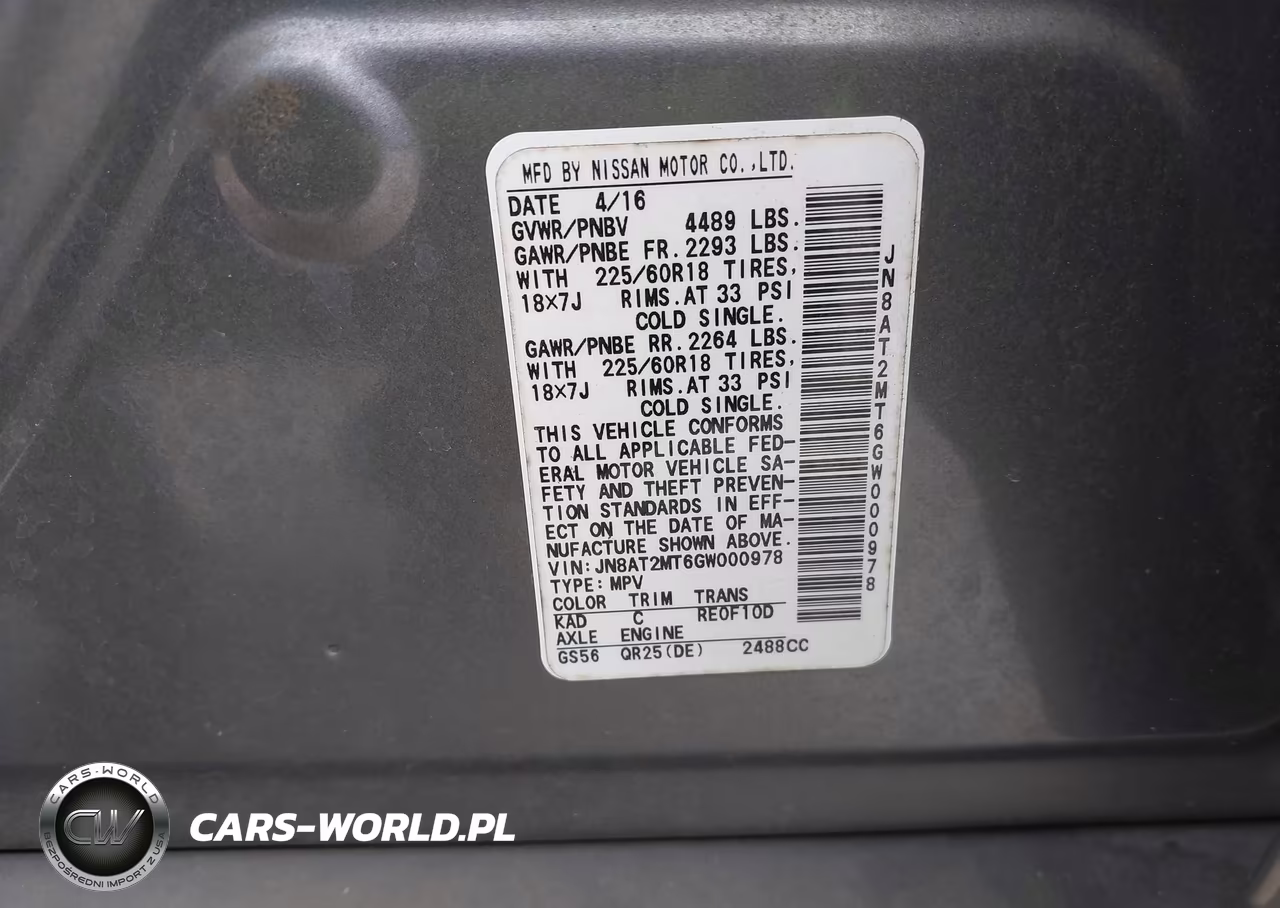 2016 Nissan Rogue Sl VIN:JN8AT2MT6GW000978 - 9