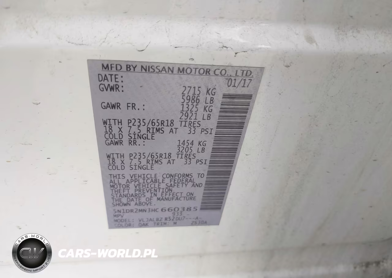 2017 Nissan Pathfinder S VIN:5N1DR2MN3HC660385 - 9