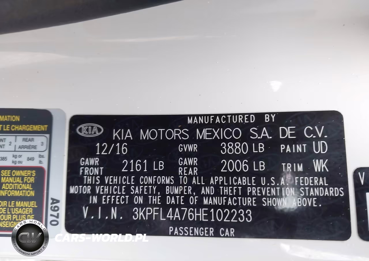 2017 Kia Forte S VIN:3KPFL4A76HE102233 - 9