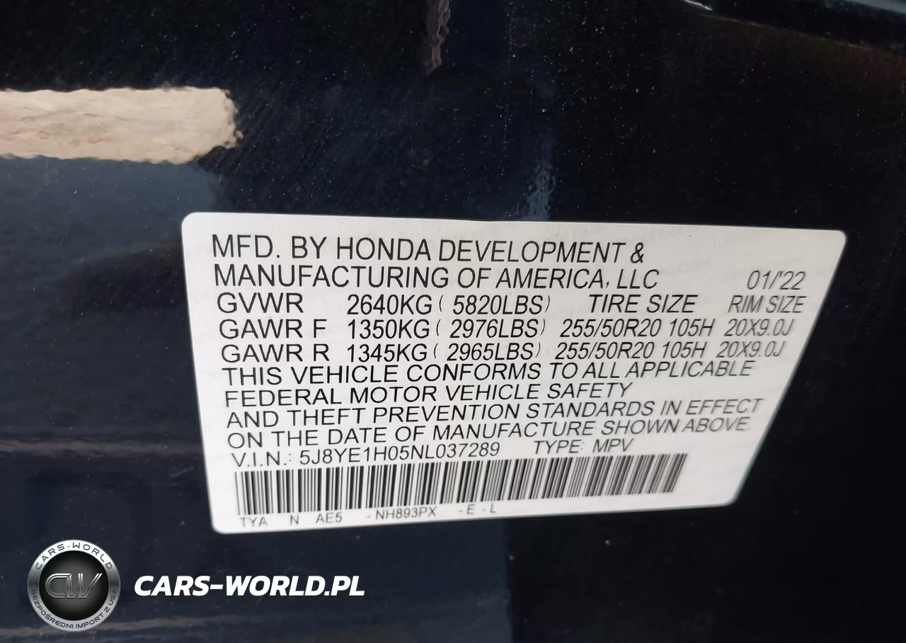 2022 Acura Mdx A-Spec Package VIN:5J8YE1H05NL037289 - 9