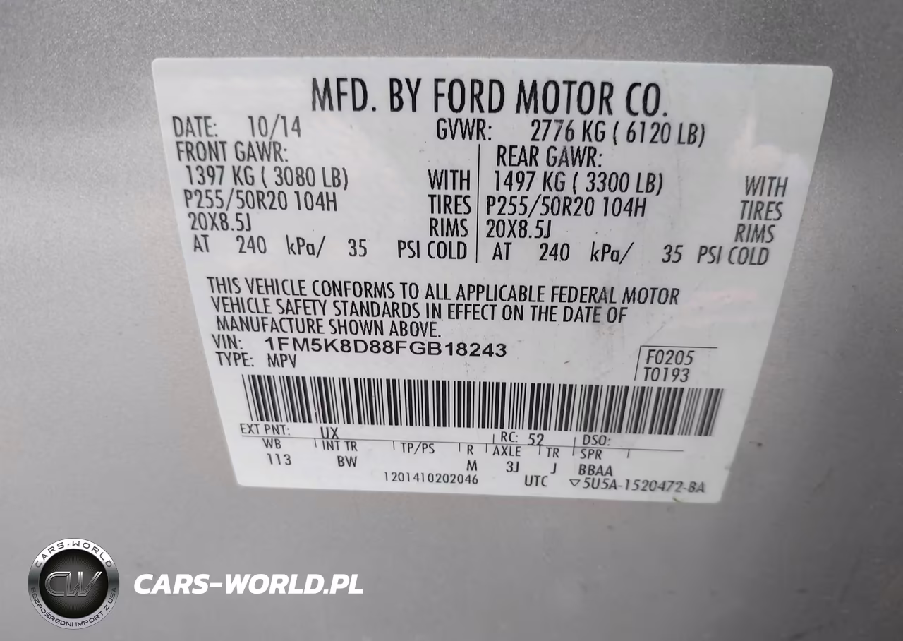 2015 Ford Explorer Xlt VIN:1FM5K8D88FGB18243 - 9