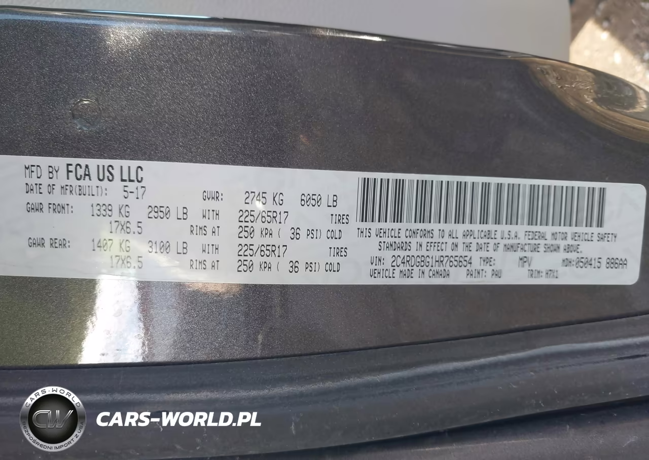 2017 Dodge Grand Caravan Se VIN:2C4RDGBG1HR765654 - 9