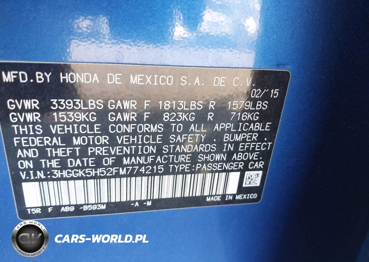 2015 Honda Fit Lx VIN:3HGGK5H52FM774215 - 9