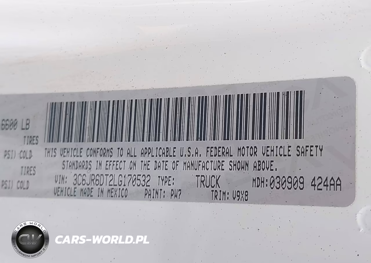 2020 Ram 1500 Classic Tradesman 4X2 8' Box VIN:3C6JR6DT2LG170532 - 9