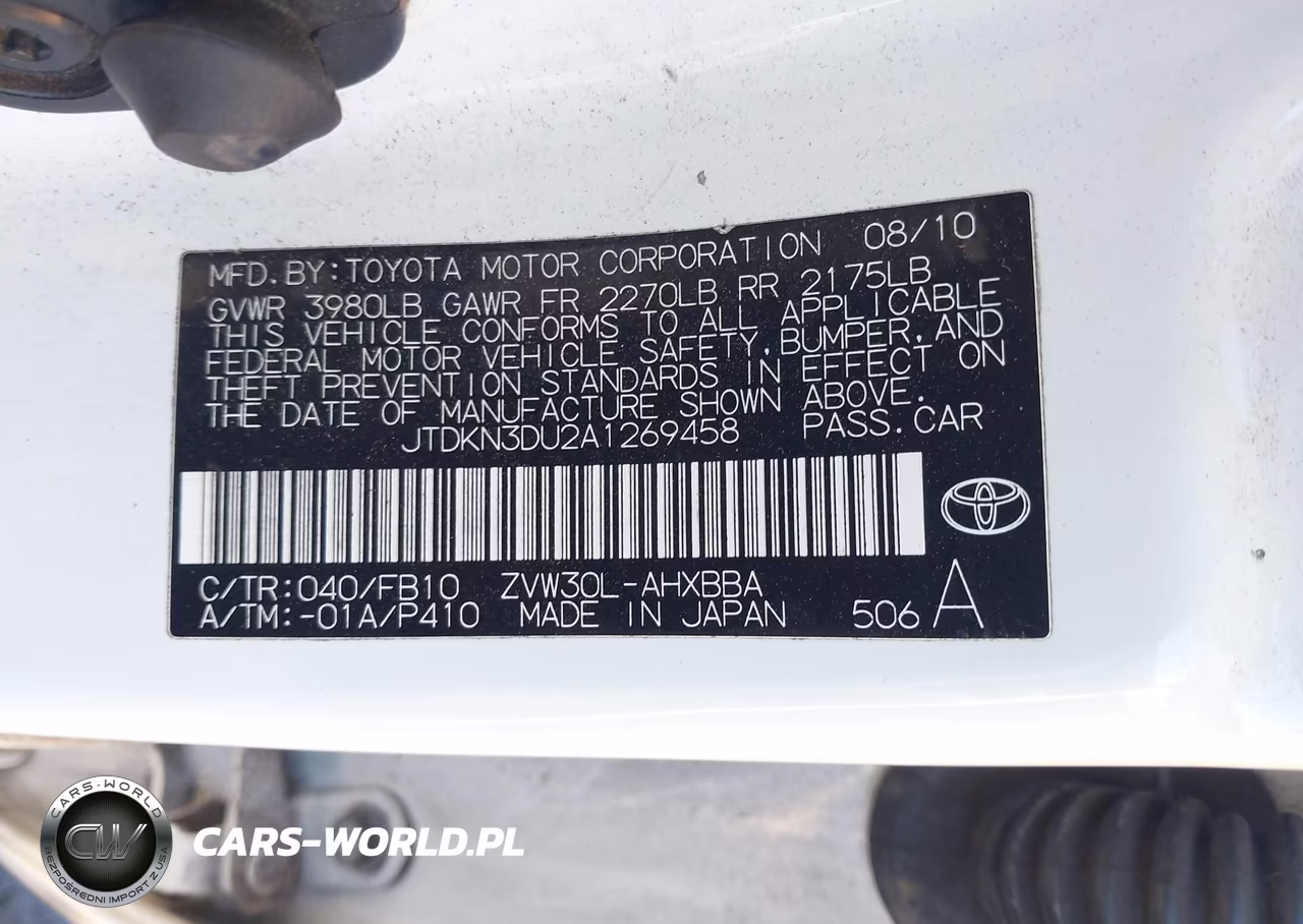 2010 Toyota Prius I VIN:JTDKN3DU2A1269458 - 9