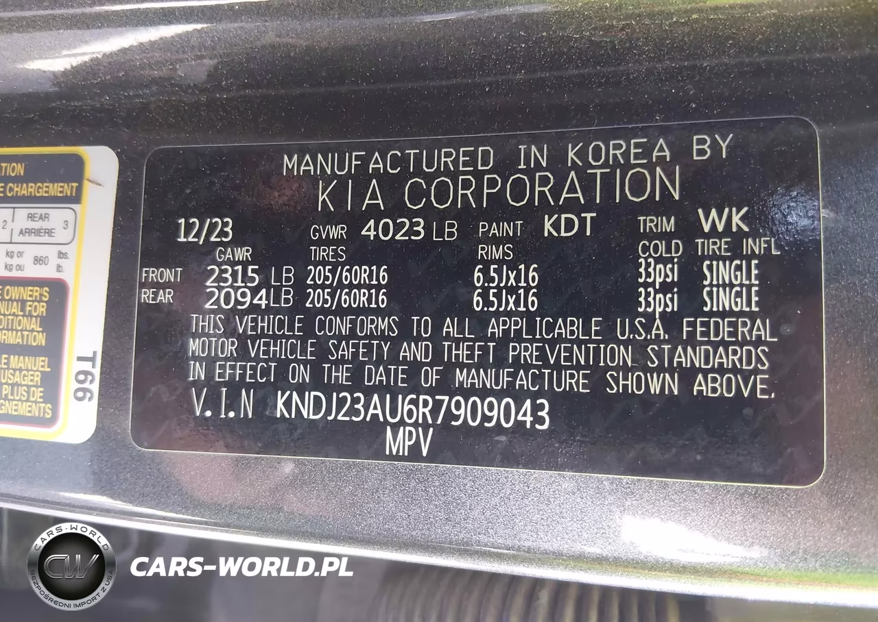 2024 Kia Soul Lx VIN:KNDJ23AU6R7909043 - 9