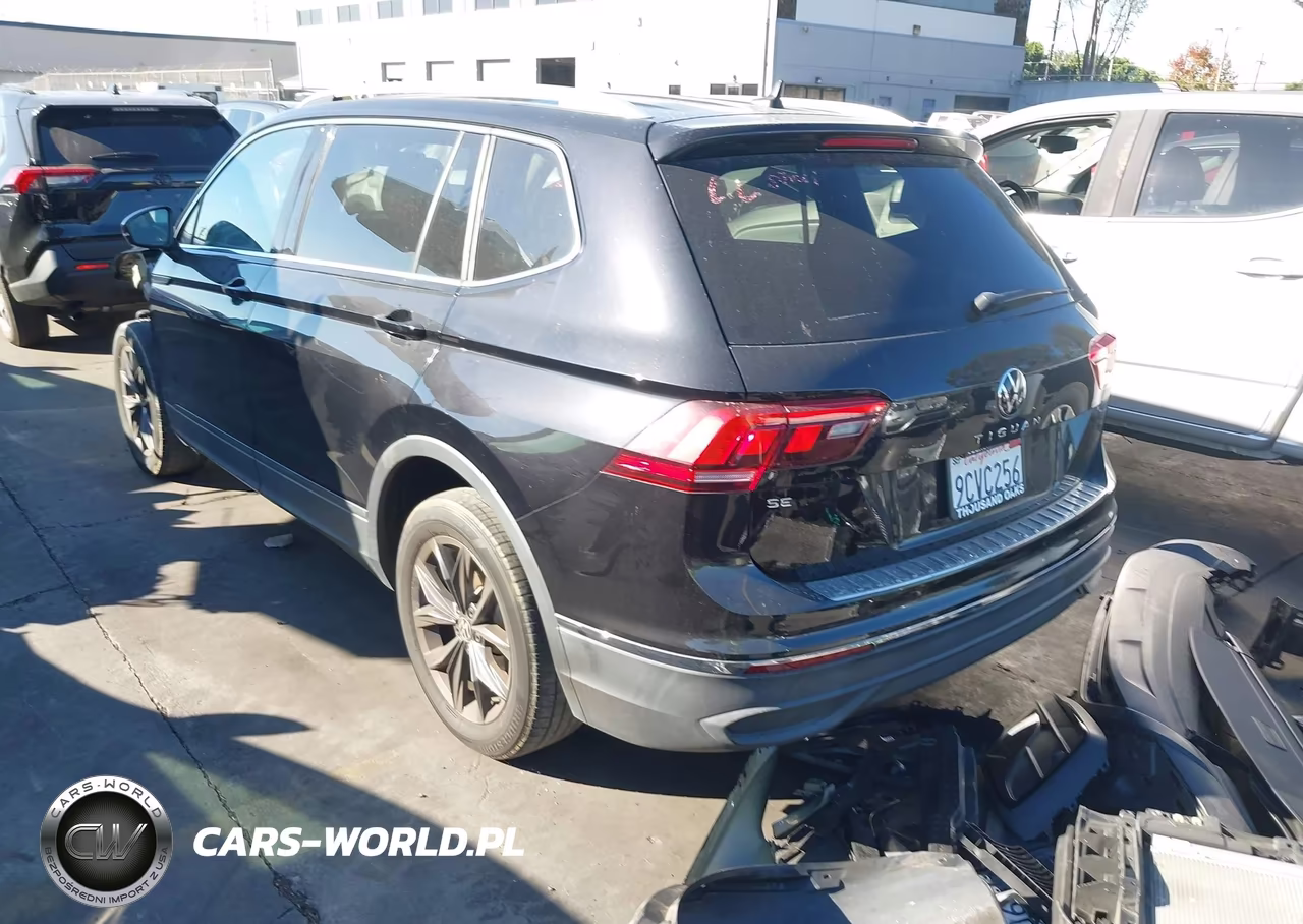 2022 Vw Tiguan Black VIN:3VV3B7AX1NM117653 - 3