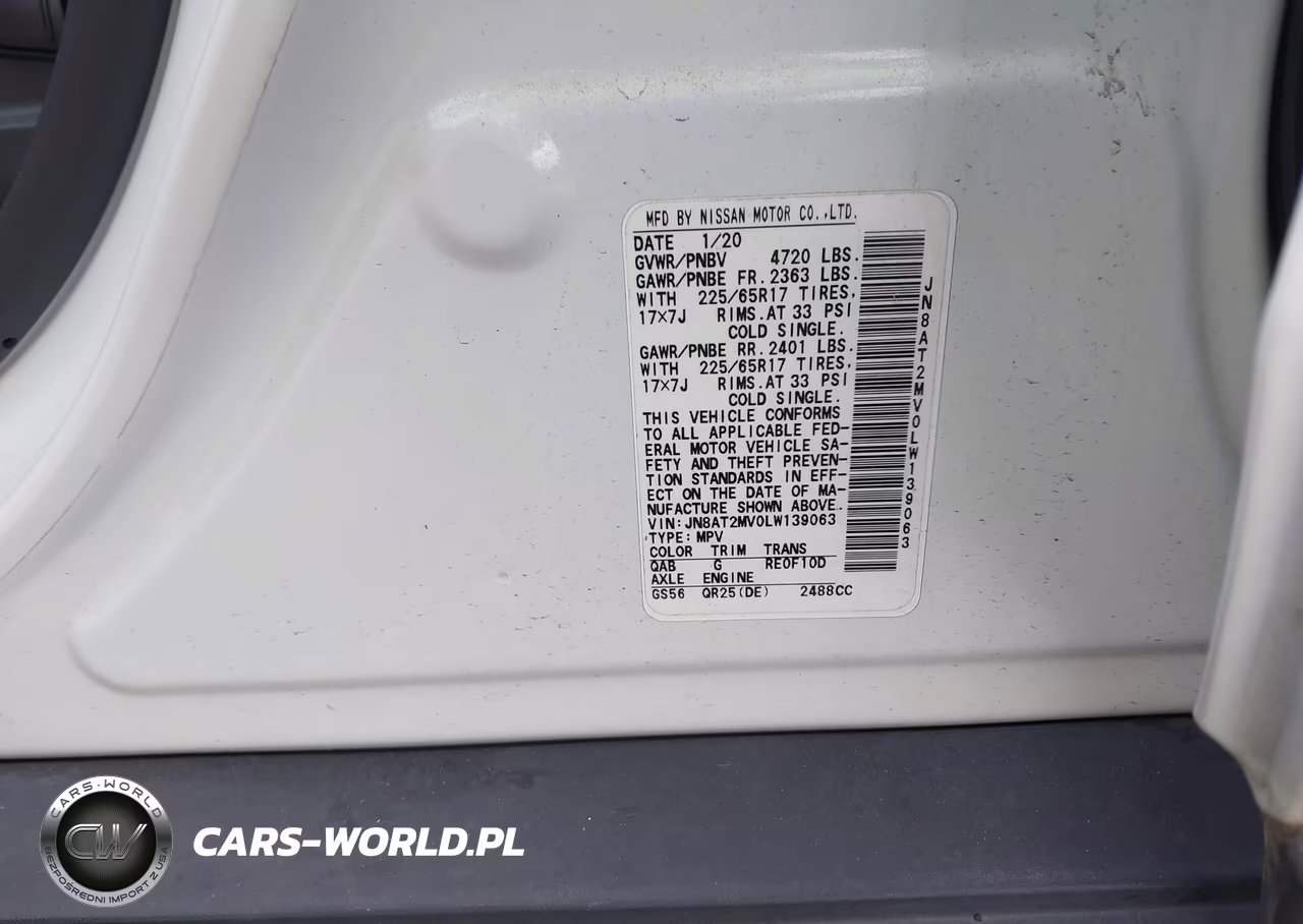 2020 Nissan Rogue Sv Intelligent Awd VIN:JN8AT2MV0LW139063 - 9