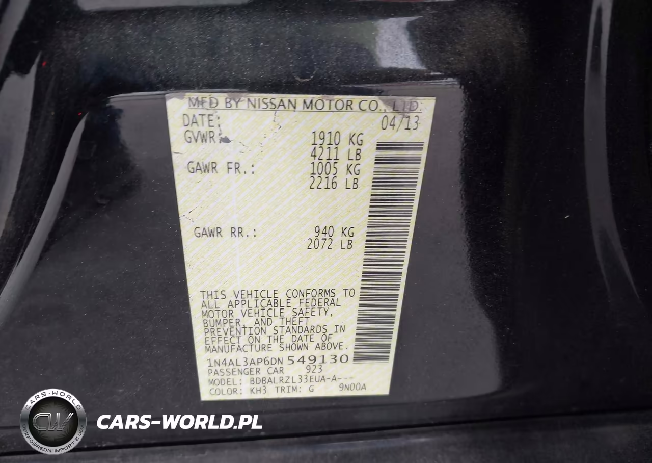2013 Nissan Altima 2.5 S VIN:1N4AL3AP6DN549130 - 9