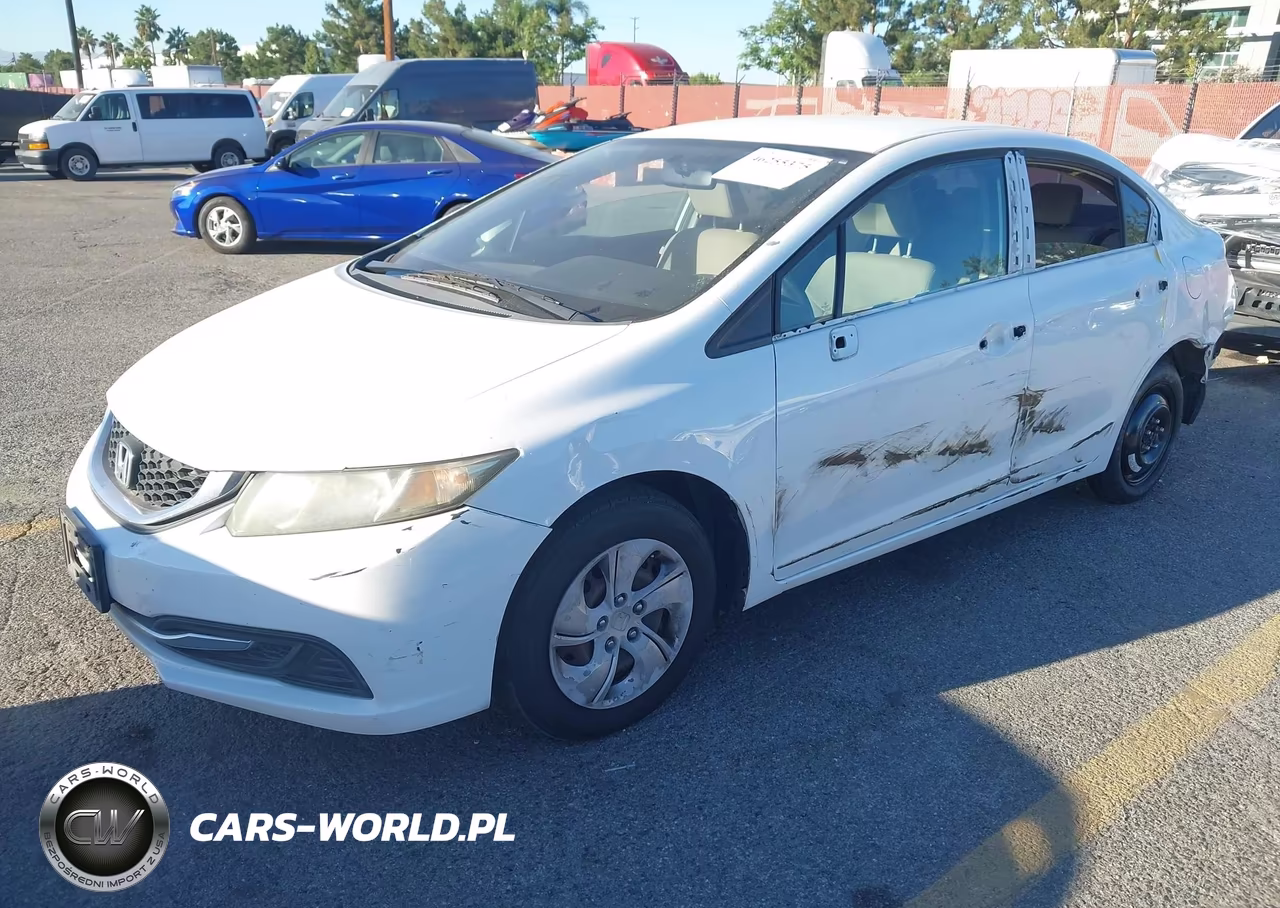2013 Honda Civic Lx VIN:19XFB2F54DE287665 - 2