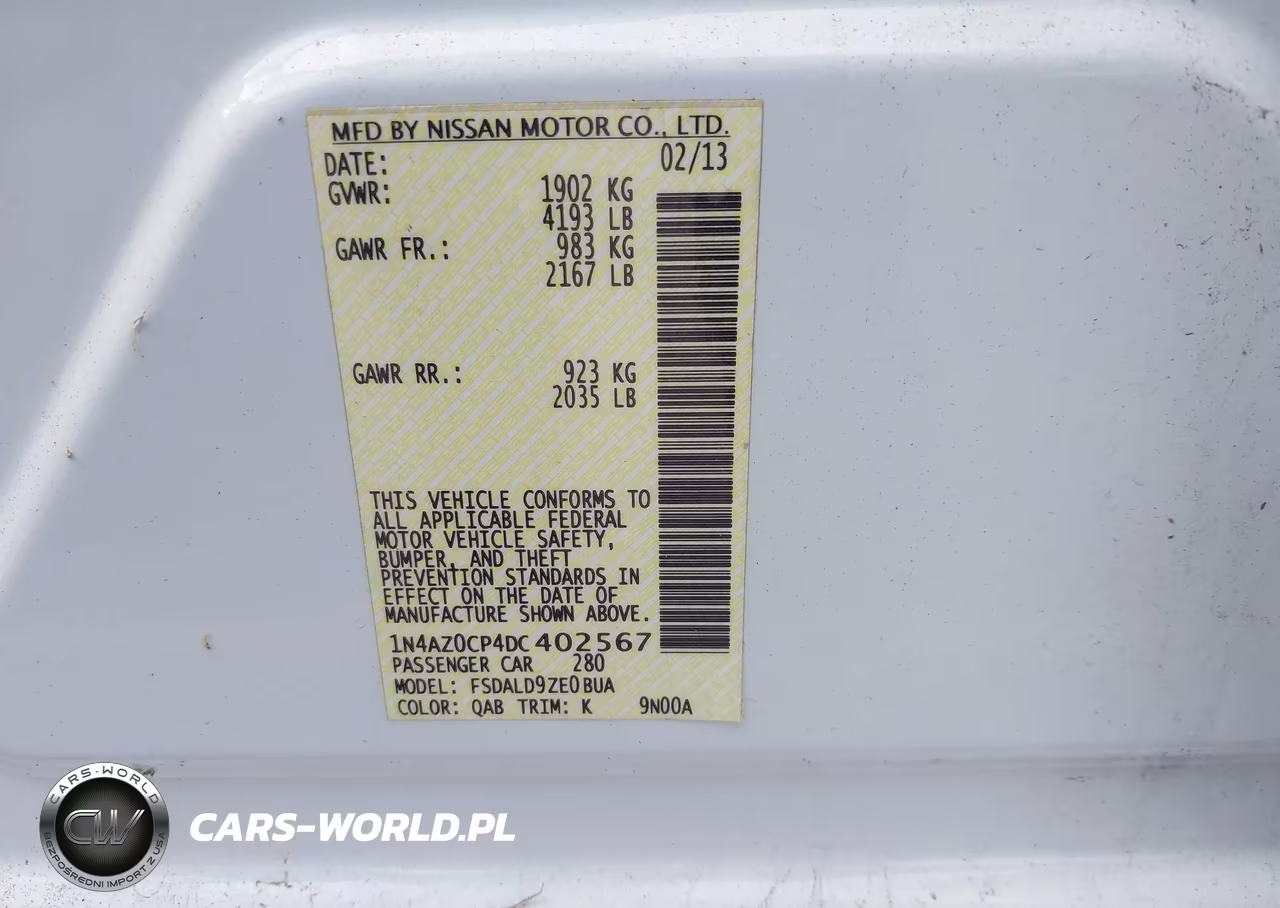 2013 Nissan Leaf Sv VIN:1N4AZ0CP4DC402567 - 9