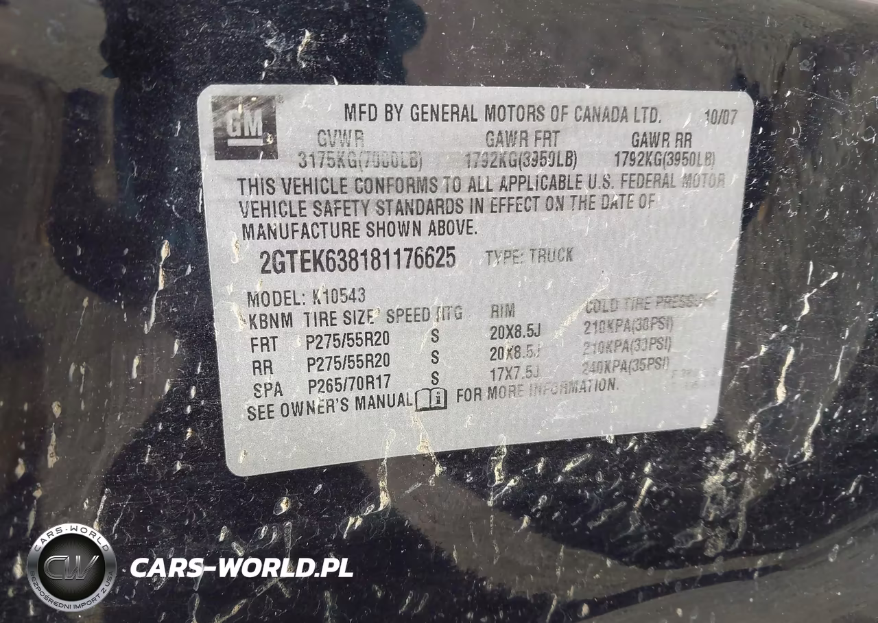 2008 GMC Sierra 1500 Denali VIN:2GTEK638181176625 - 9