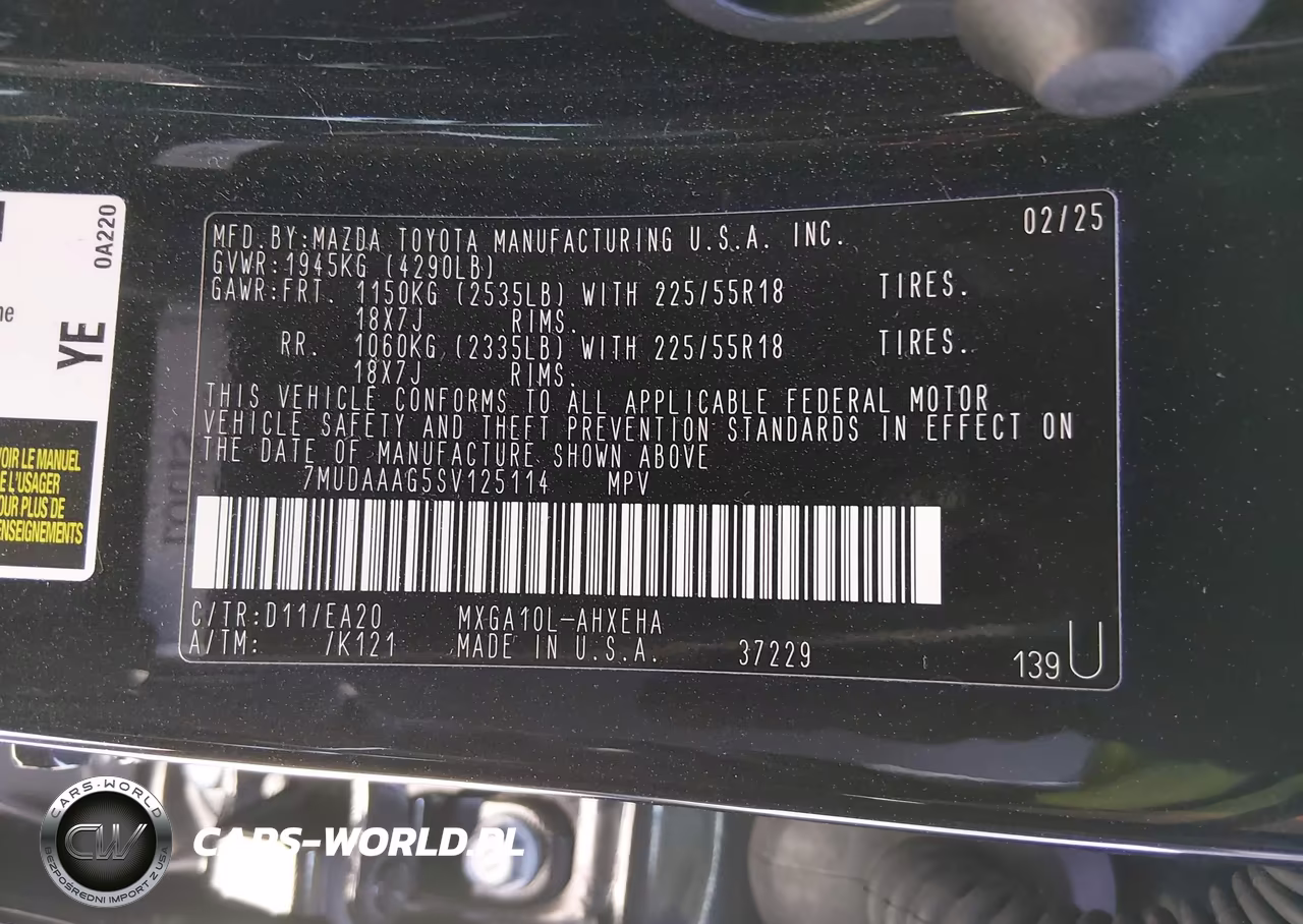 2025 Toyota Corolla Cross Xle VIN:7MUDAAAG5SV125114 - 9
