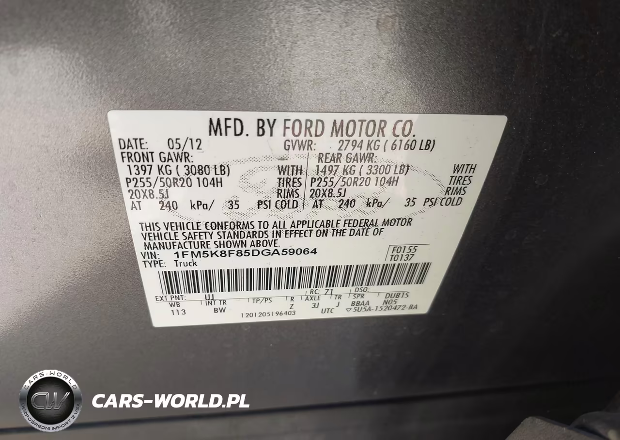2013 Ford Explorer Limited VIN:1FM5K8F85DGA59064 - 9