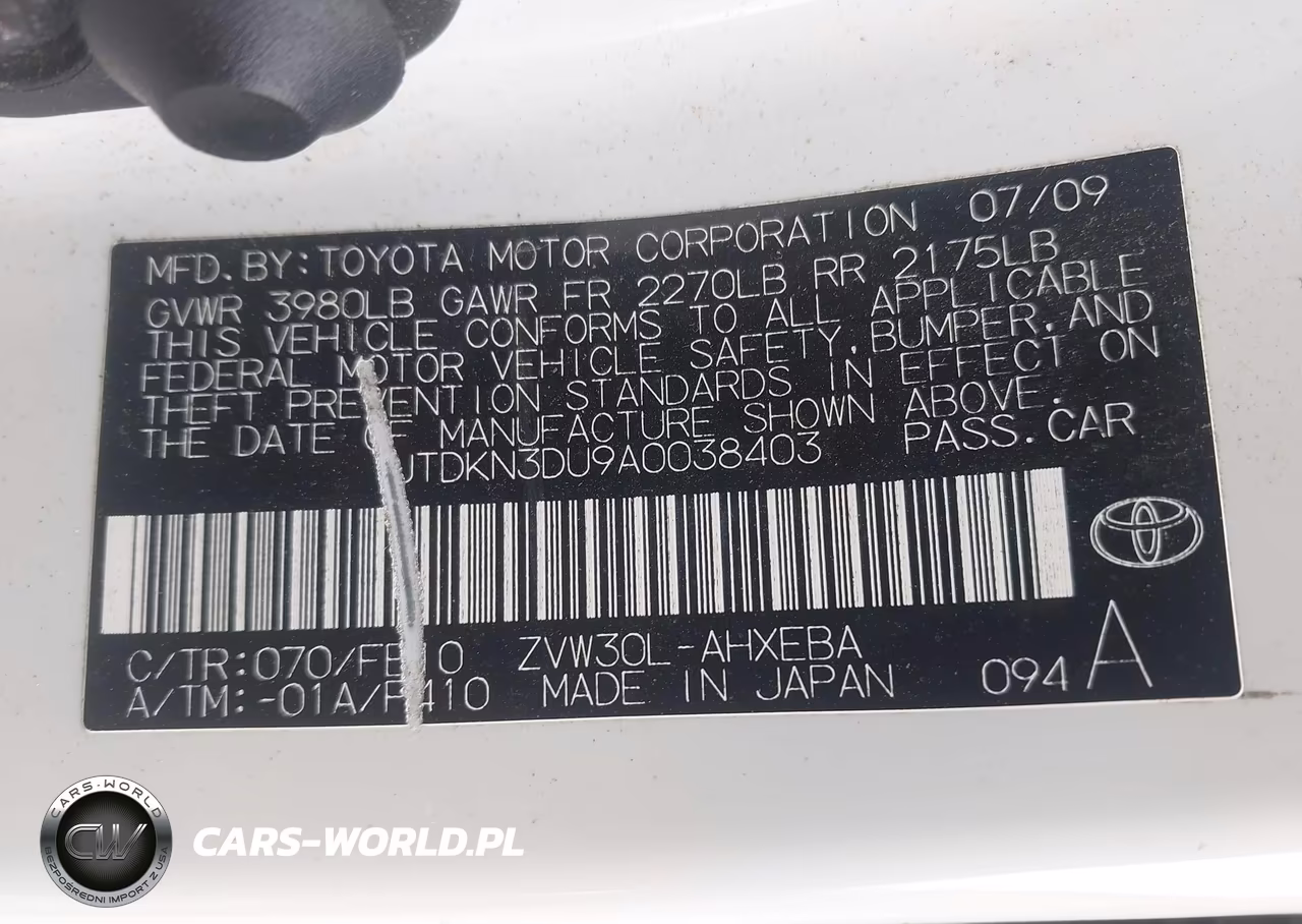 2010 Toyota Prius Ii VIN:JTDKN3DU9A0038403 - 9