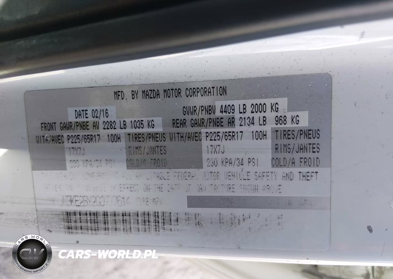 2016 Mazda Cx-5 Sport VIN:JM3KE2BY2G0777614 - 9
