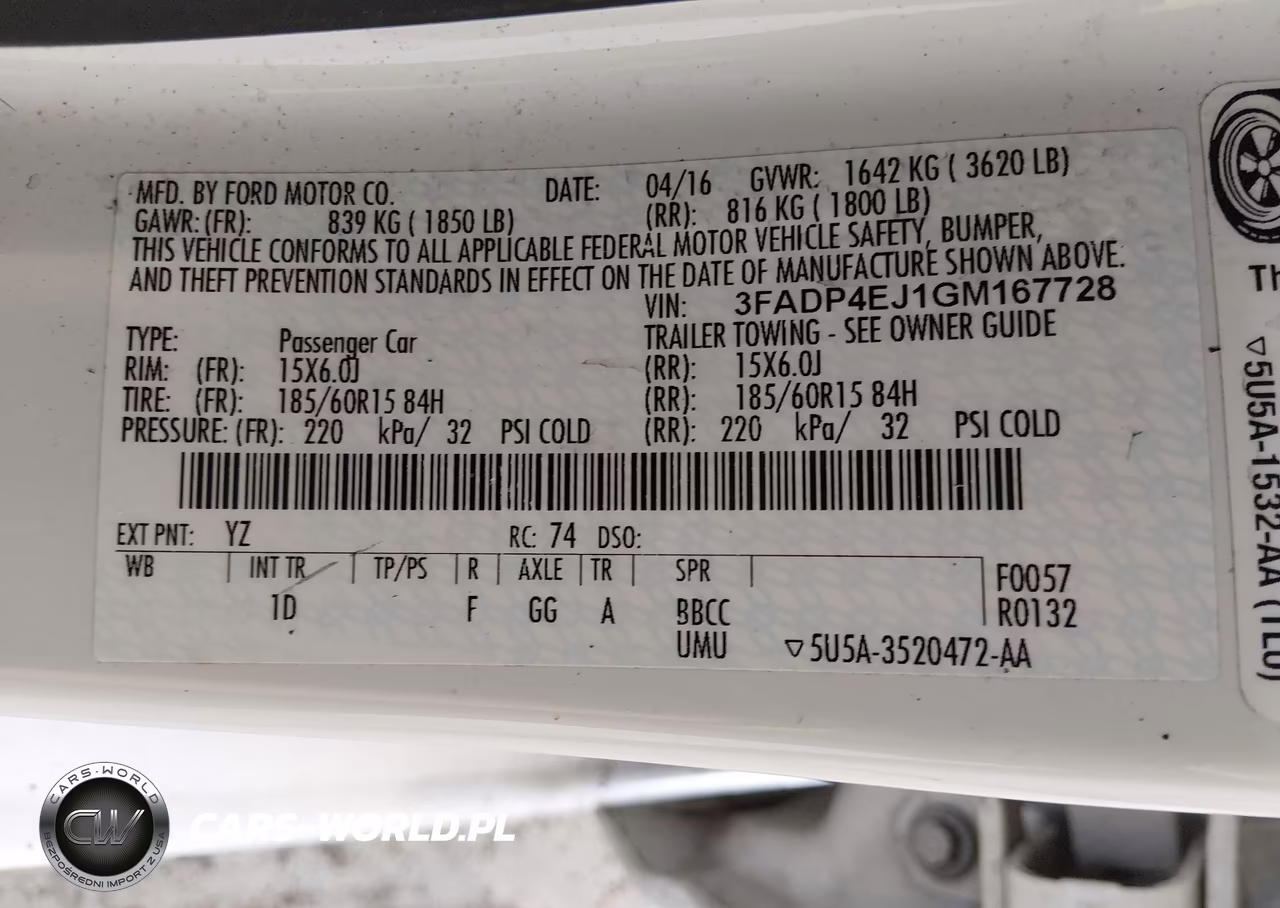 2016 Ford Fiesta Se VIN:3FADP4EJ1GM167728 - 9