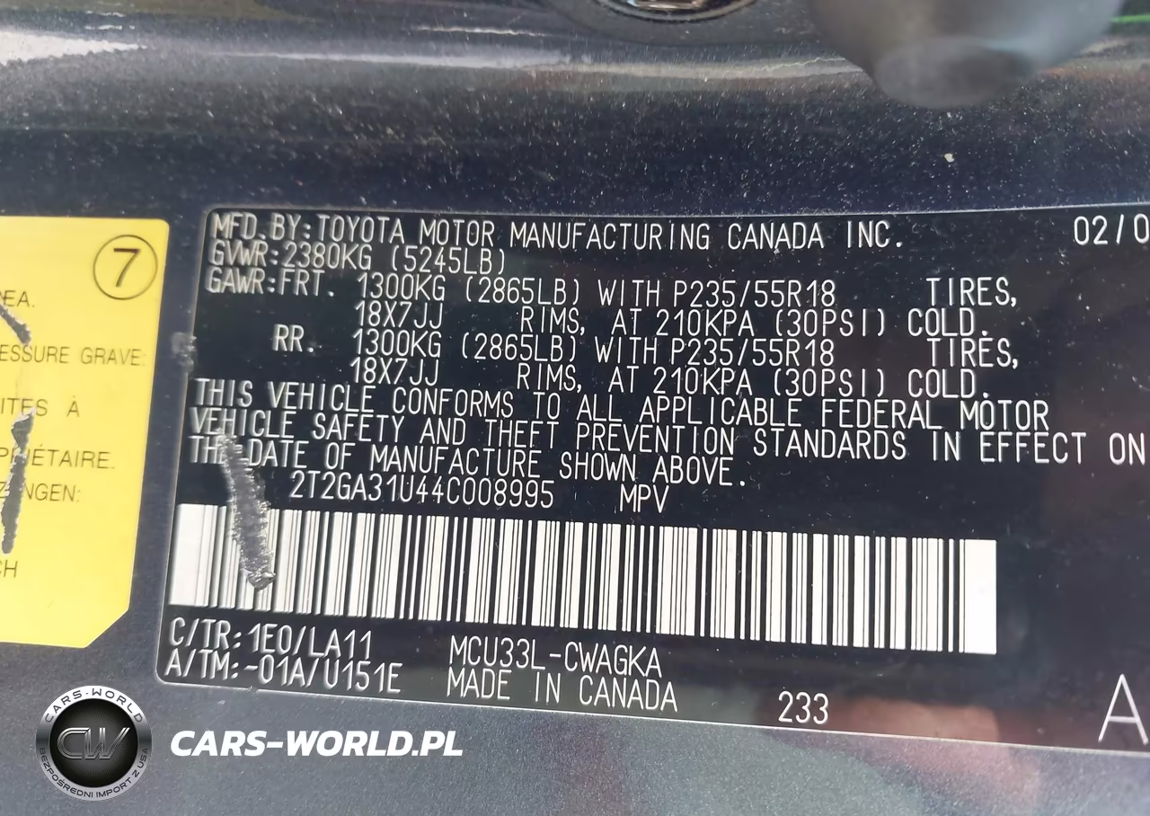 2004 Lexus Rx 330 VIN:2T2GA31U44C008995 - 9