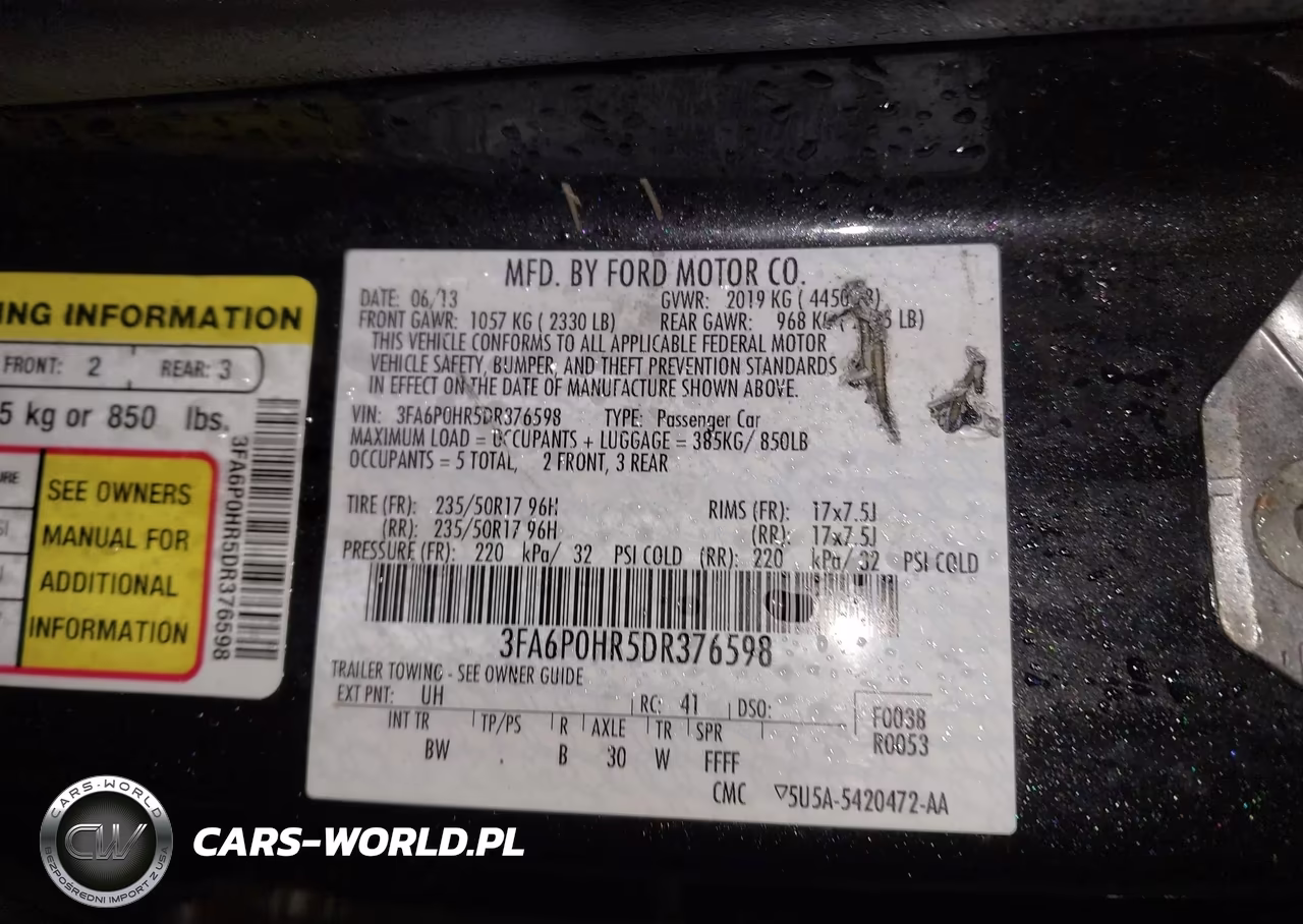 2013 Ford Fusion Se VIN:3FA6P0HR5DR376598 - 9