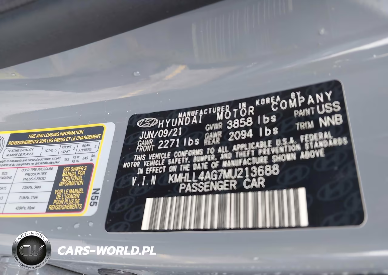 2021 Hyundai Elantra Se VIN:KMHLL4AG7MU213688 - 9