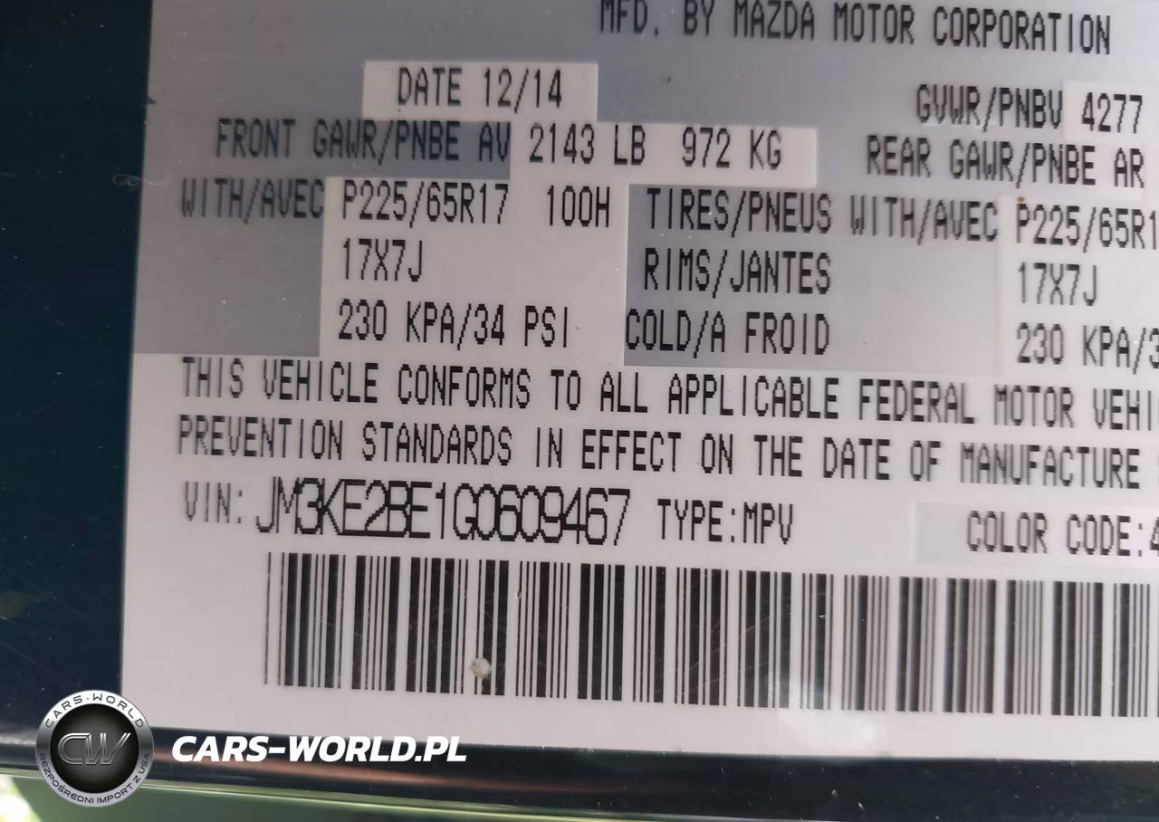 2016 Mazda Cx-5 Sport VIN:JM3KE2BE1G0609467 - 9
